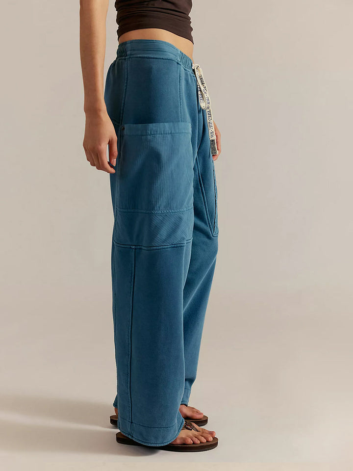 Pantalón Deportivo Cargo Utility para Mujer de Corte Relajado