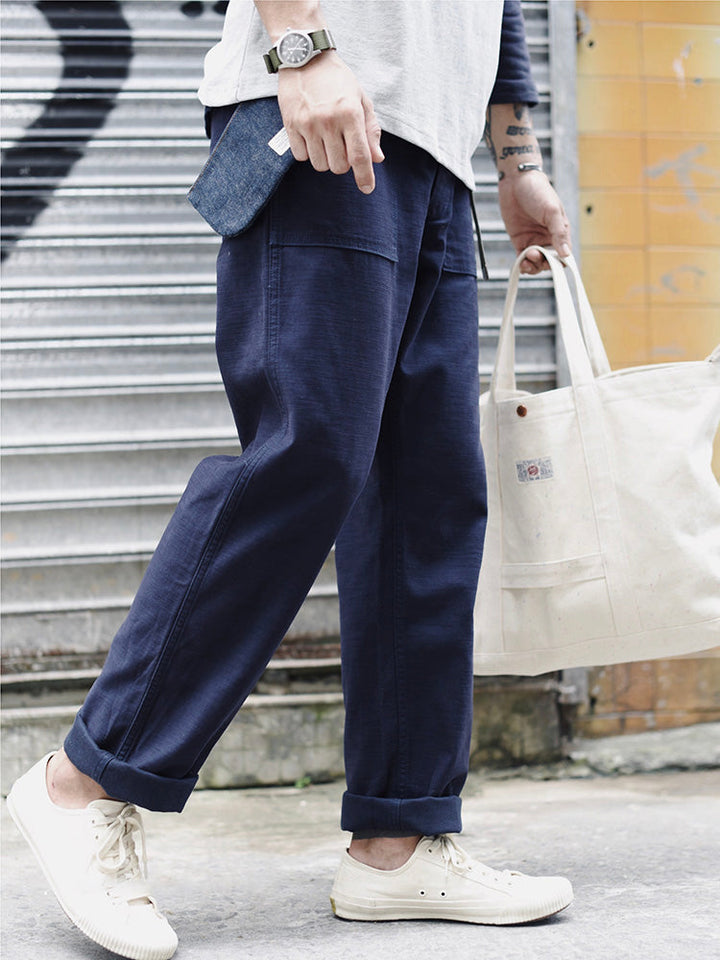 Pantalones casuales rectos para hombre inspirados en los OG-107 fatigue