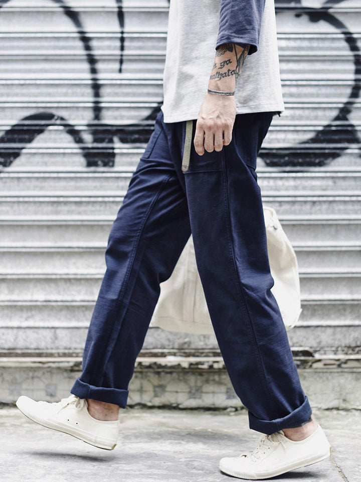 Pantalones casuales rectos para hombre inspirados en los OG-107 fatigue