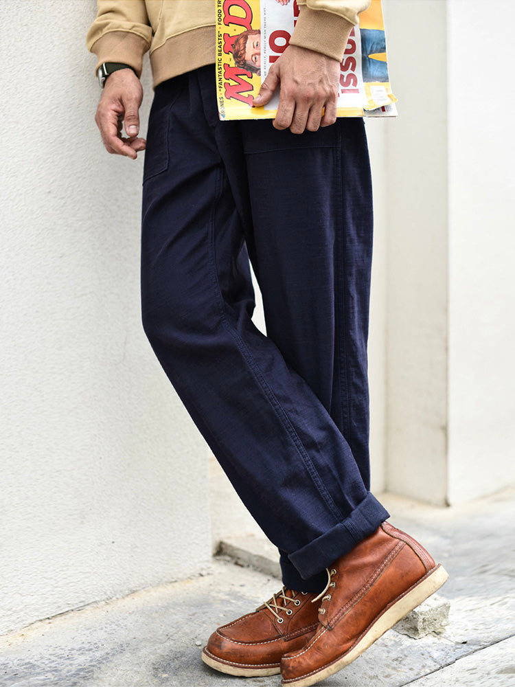 Pantalones casuales rectos para hombre inspirados en los OG-107 fatigue