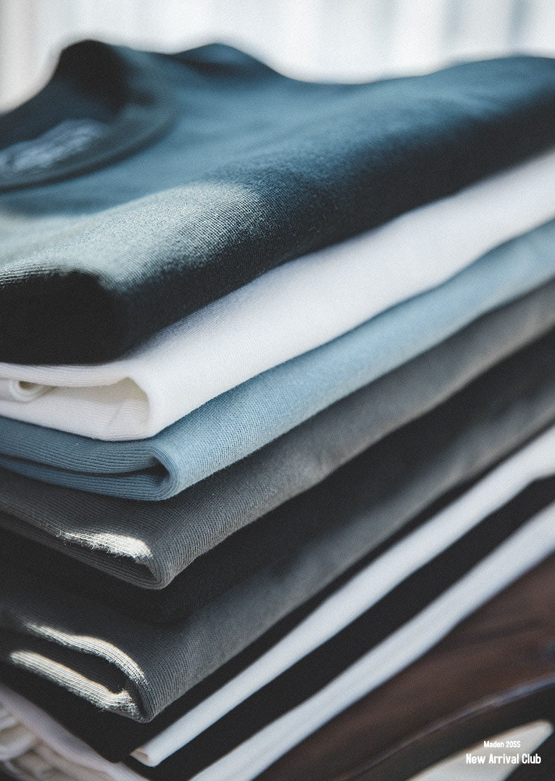 Camiseta clásica ajustada de cuello redondo para hombre