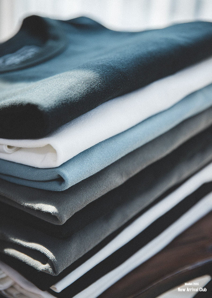 Camiseta clásica ajustada de cuello redondo para hombre