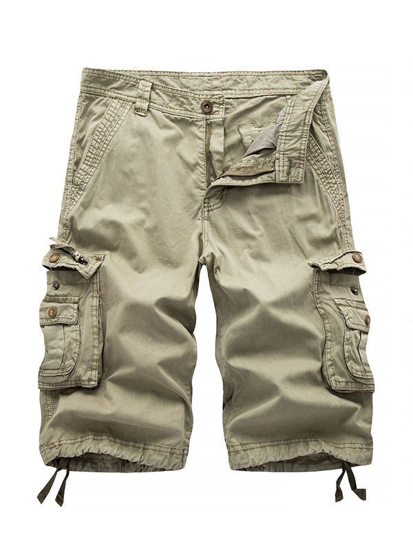 Bermuda cargo de hombre con grandes bolsillos de sarga