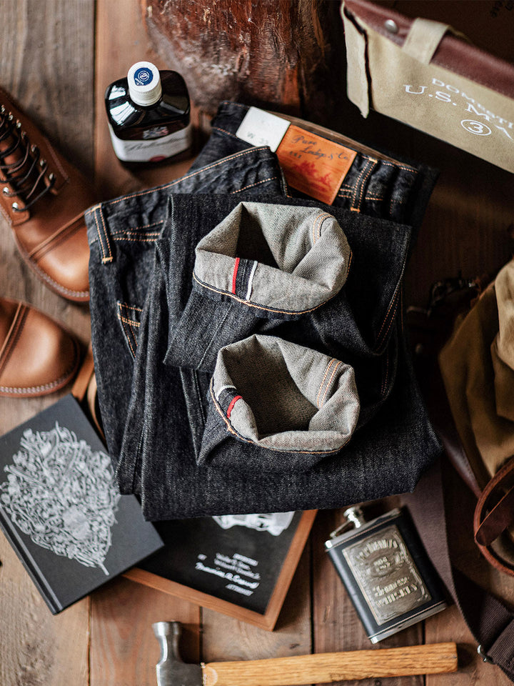 Jeans de Mezclilla Selvedge Índigo de 14 oz