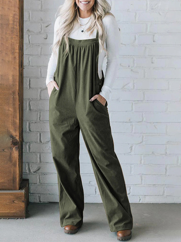 Overol de pana suave y cómoda para mujer