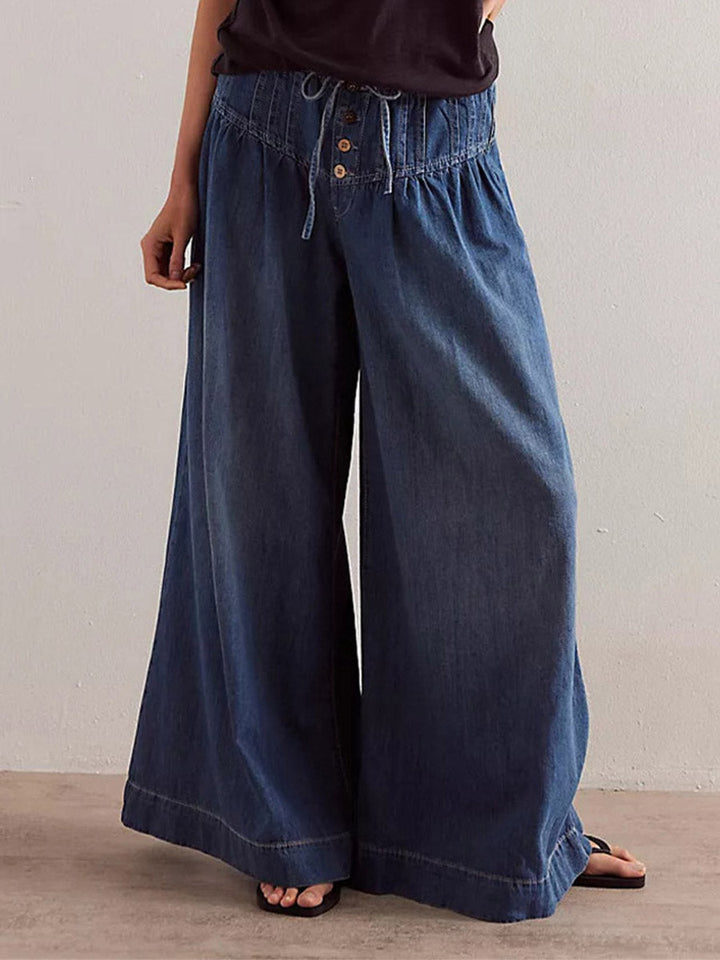 Jeans anchos de pierna suelta para mujer