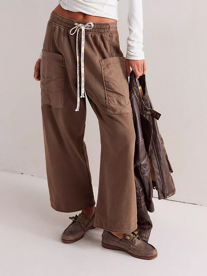 Pantalón Deportivo Cargo Utility para Mujer de Corte Relajado