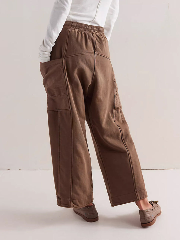Pantalón Deportivo Cargo Utility para Mujer de Corte Relajado