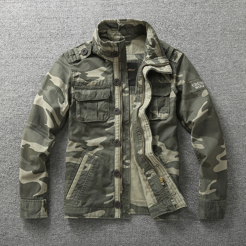Chamarra de Trabajo Estilo Militar