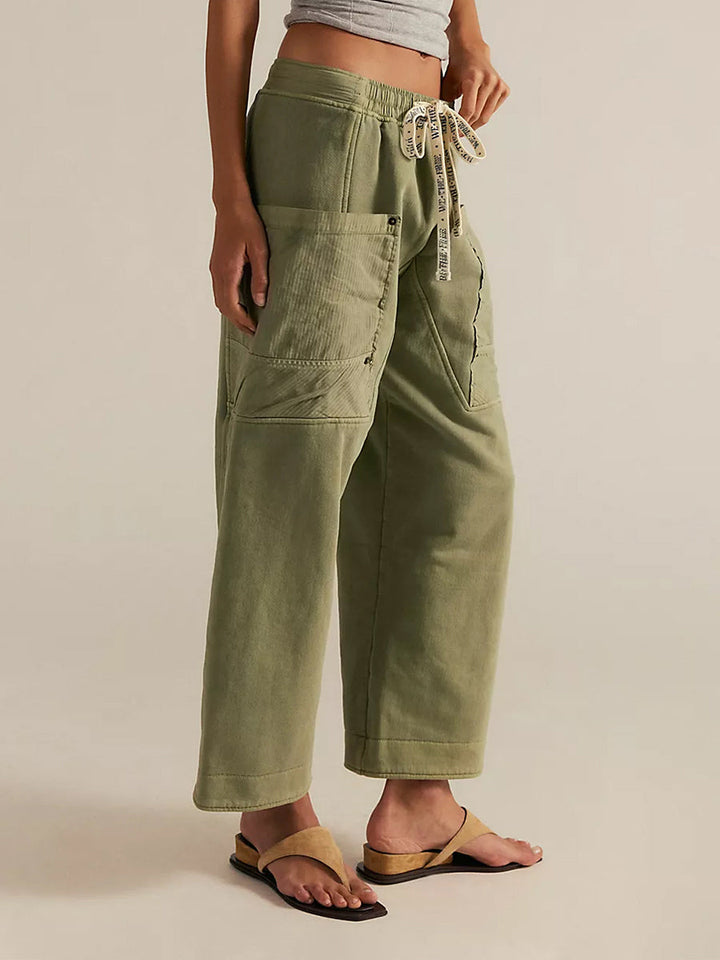 Pantalón Deportivo Cargo Utility para Mujer de Corte Relajado
