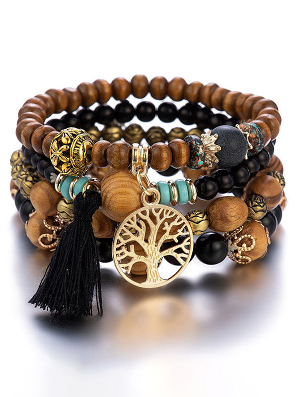 Set de pulseras con perlas "Árbol de la Vida"