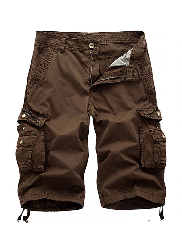 Bermuda cargo de hombre con grandes bolsillos de sarga