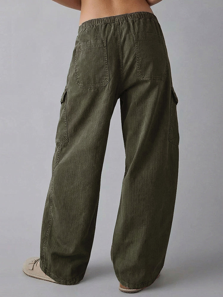 Pantalón Utility Barrel Holgado para Mujer