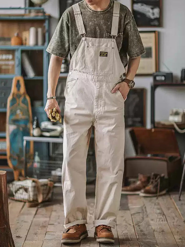 Overol con pechera de lona duck para hombre