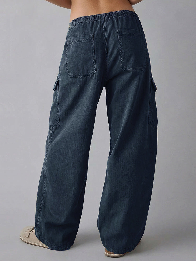 Pantalón Utility Barrel Holgado para Mujer