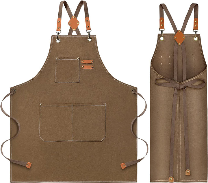 Delantal de lona resistente a manchas para hombre