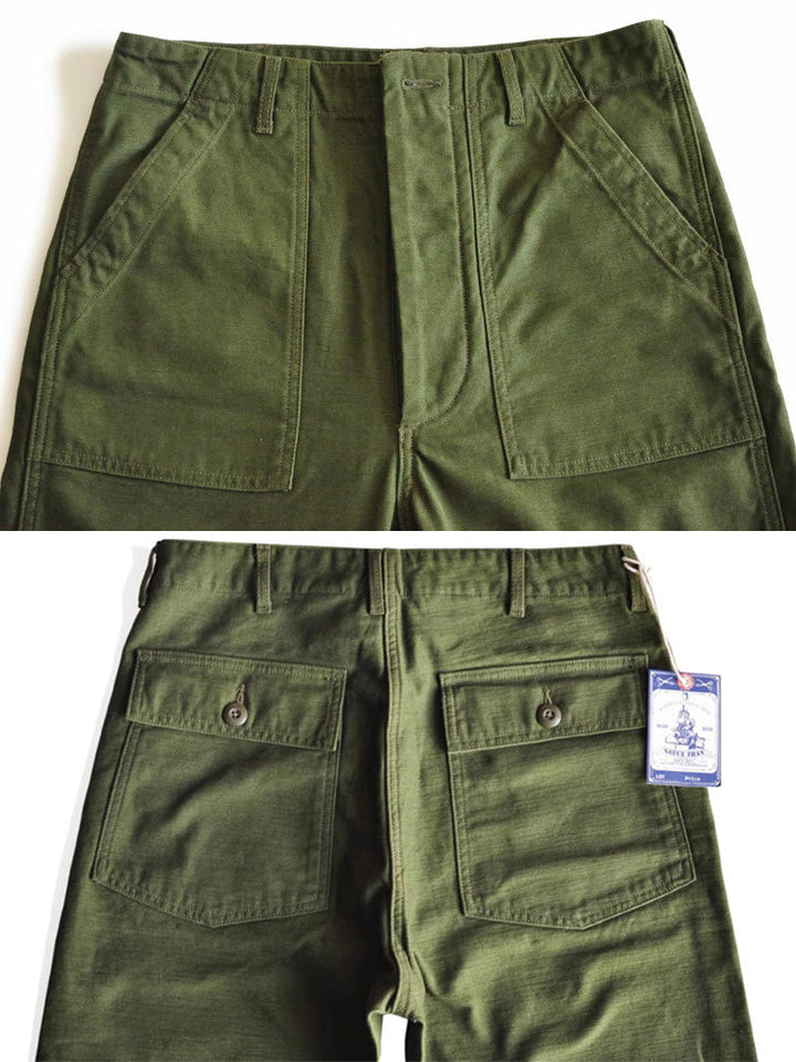 Pantalones casuales rectos para hombre inspirados en los OG-107 fatigue