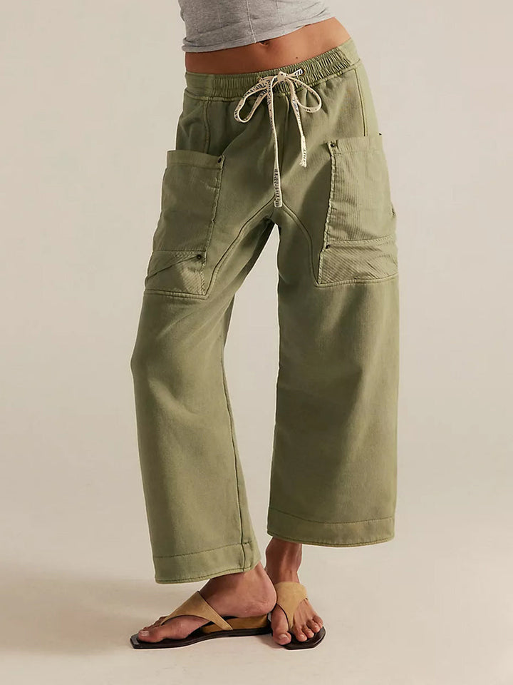 Pantalón Deportivo Cargo Utility para Mujer de Corte Relajado