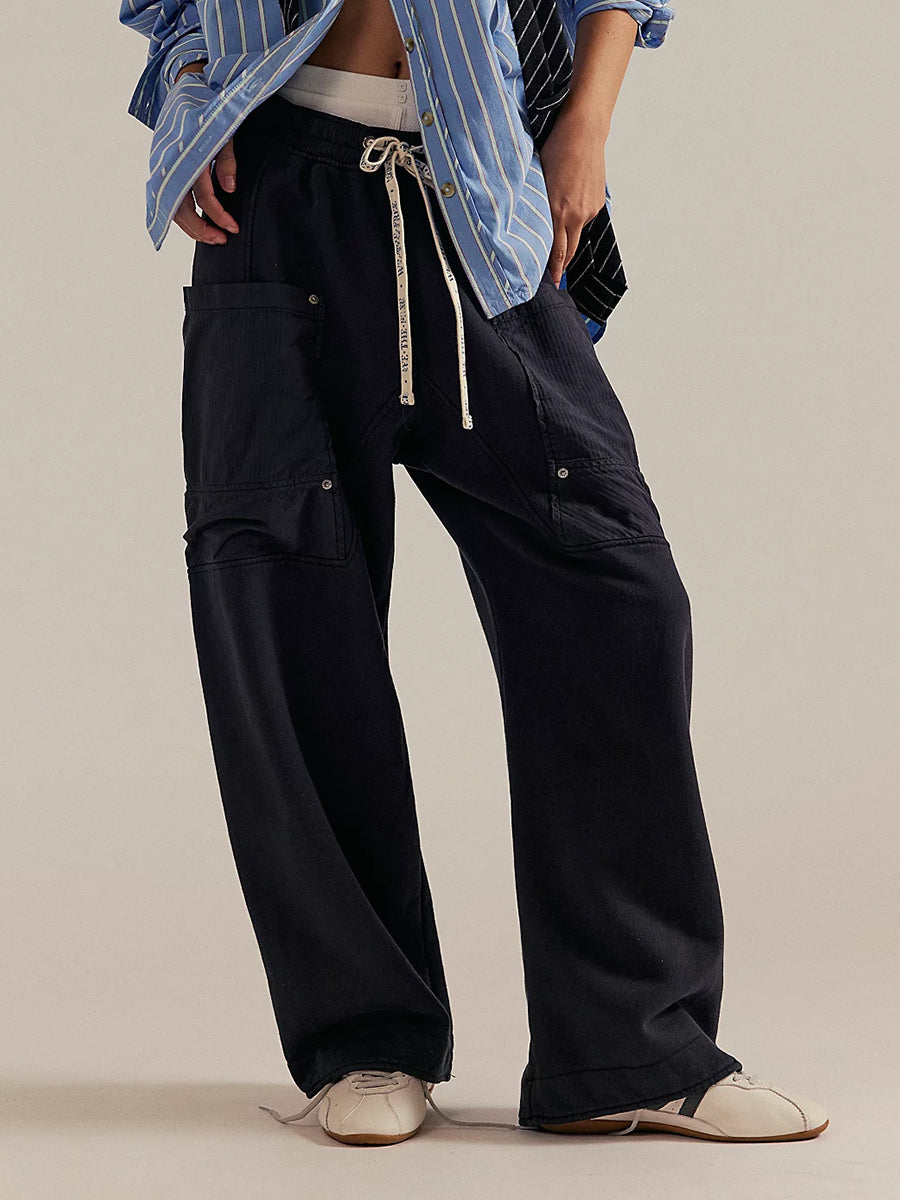 Pantalón Deportivo Cargo Utility para Mujer de Corte Relajado