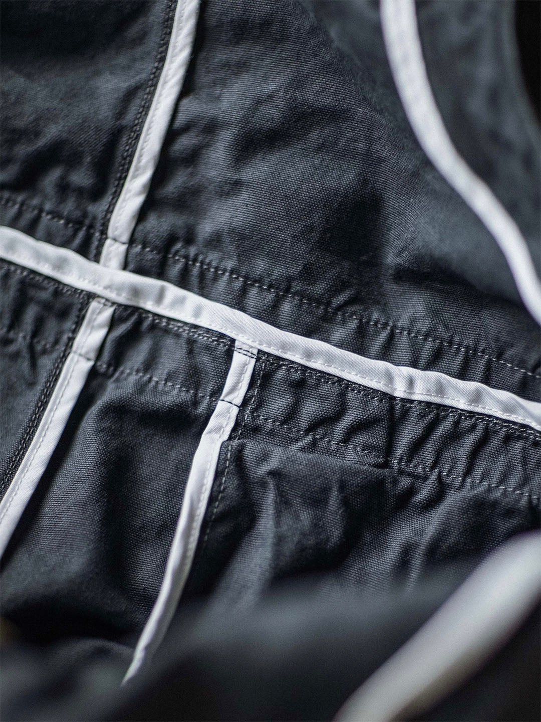 Overol con pechera de lona para hombre con bolsillos extra grandes