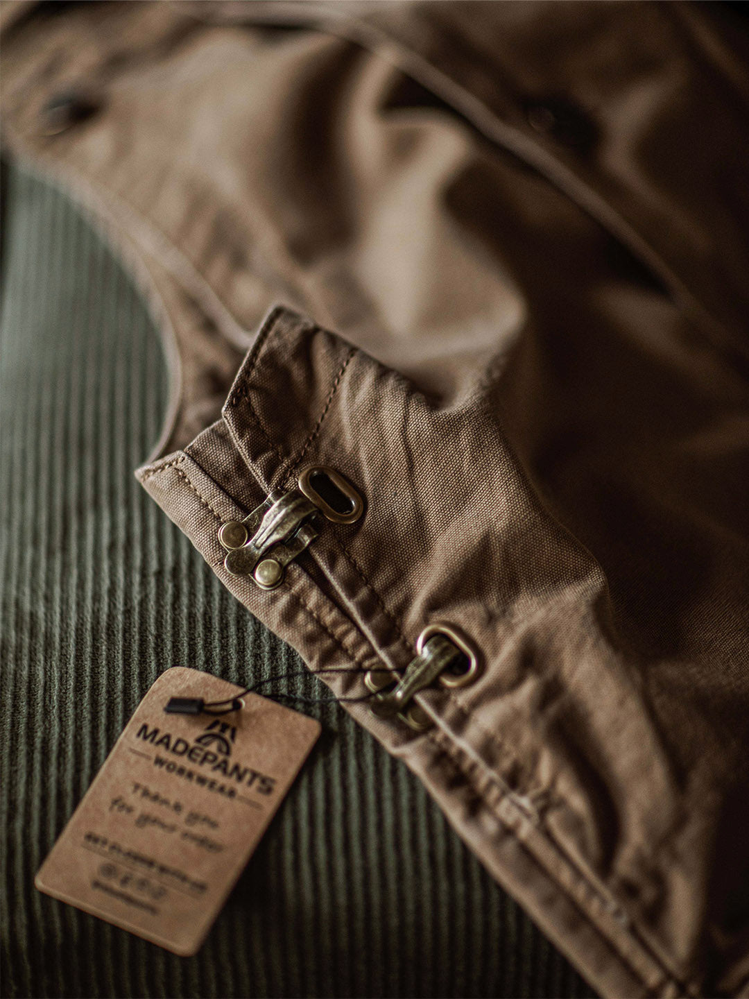 Overoles de lona con botones para hombre