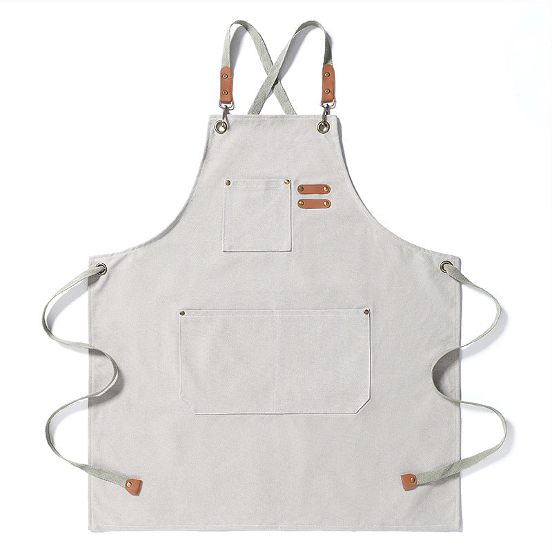 Delantal de lona resistente a manchas para hombre