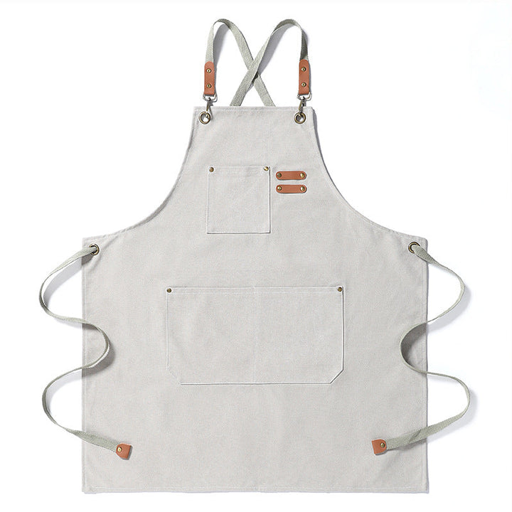 Delantal de lona resistente a manchas para hombre