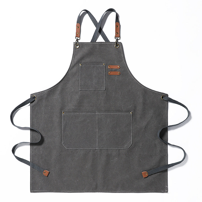 Delantal de lona resistente a manchas para hombre