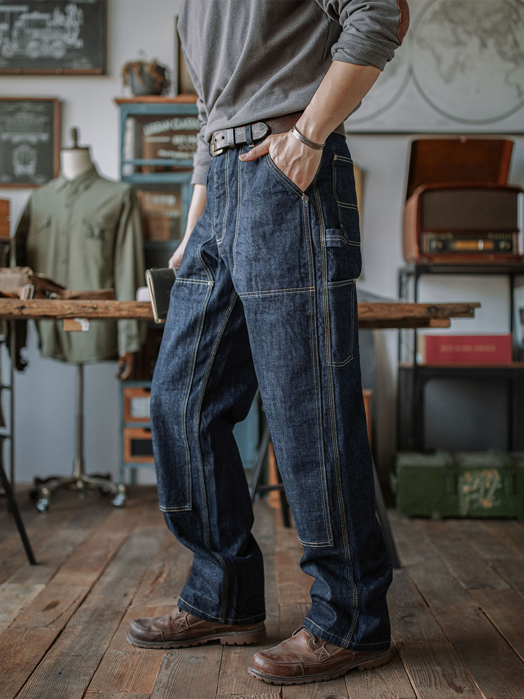 Jeans Carpenter de Mezclilla Selvedge