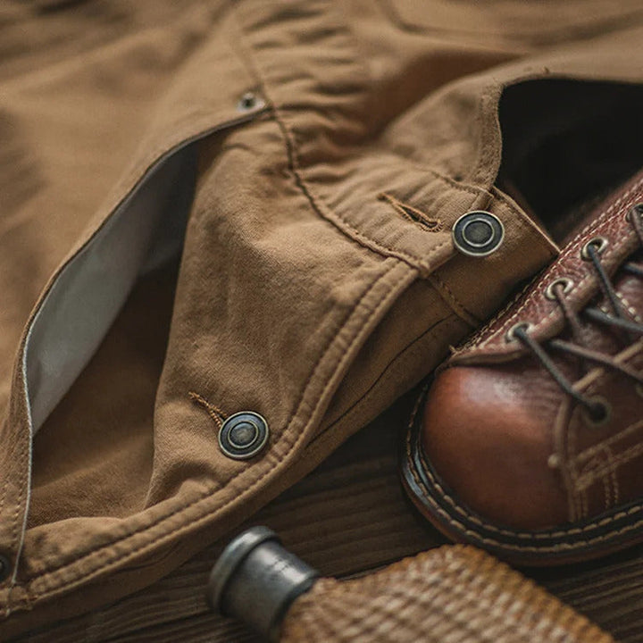 Overol con pechera de lona duck para hombre