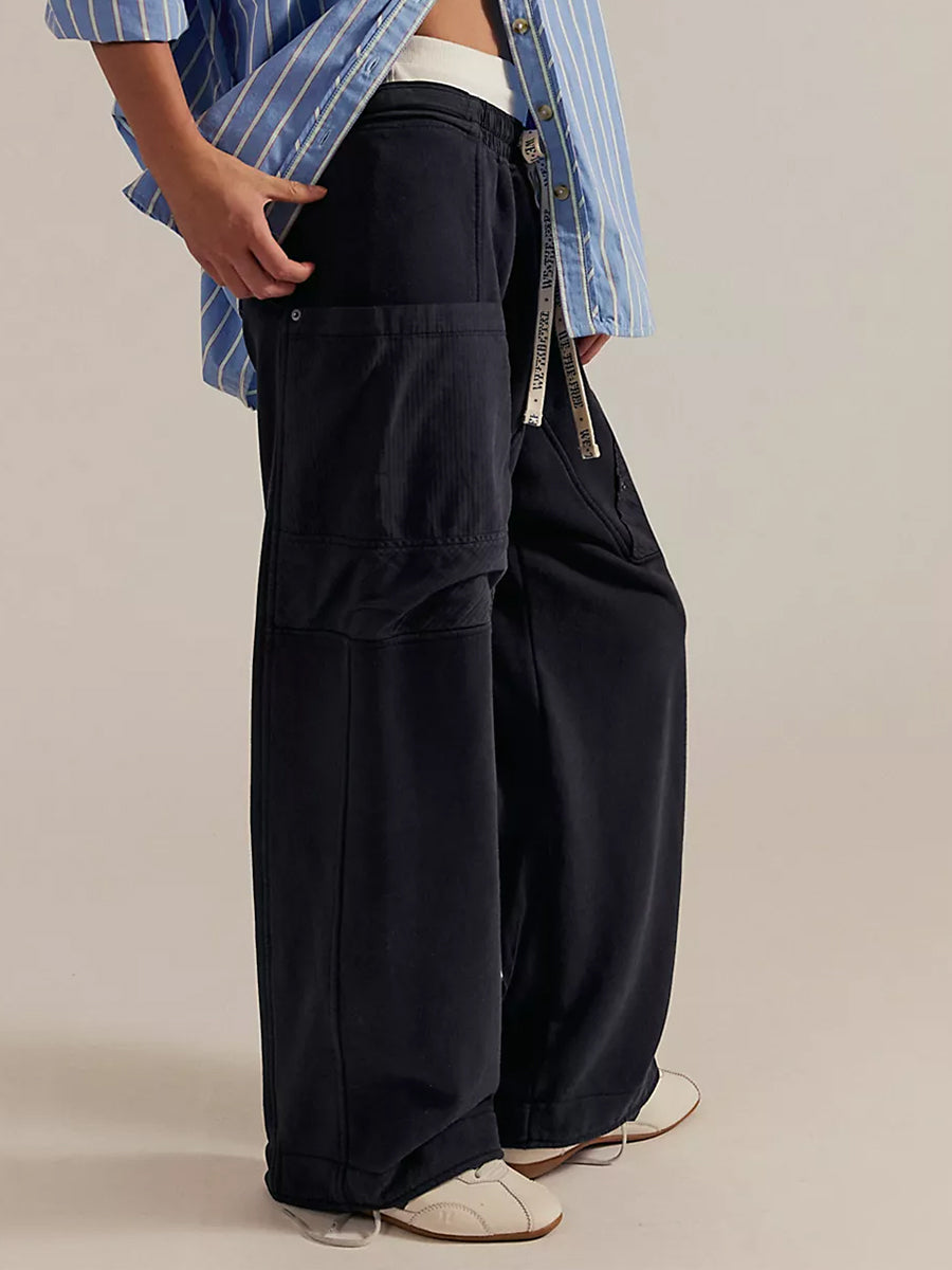 Pantalón Deportivo Cargo Utility para Mujer de Corte Relajado