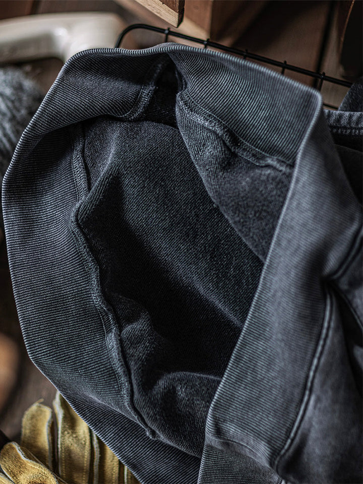 Sudadera oversize con capucha lavada de 14.5 oz para hombre